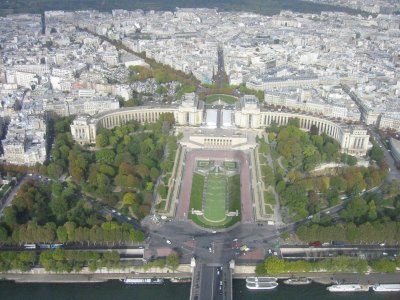 Eiffel Tower View, Trocadero Gardens and Palais de Chaillot.